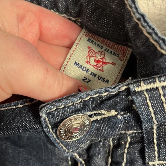 Size 27 true religion straight leg - Picture 7 of 7